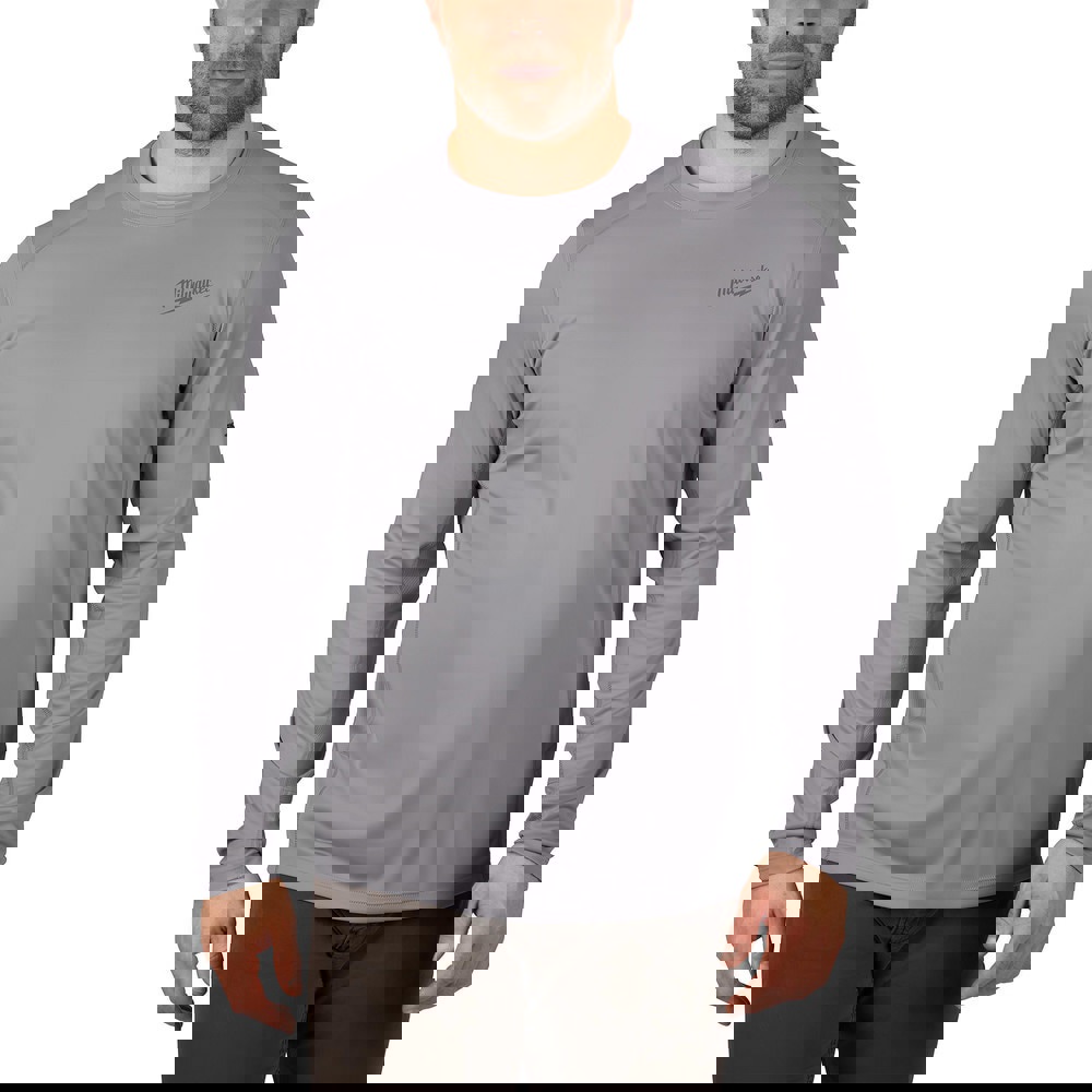 Shirts; Garment Style: Long Sleeve ; Garment Type: General Purpose ; Size: 3X-Large ; Color: Gray ; Material: Polyester ; Closure Type: None